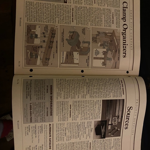 🎉5/$10🎉 Woodsmith magazine number 74 April 1991 traditional oak file cabinet - Picture 5 of 8